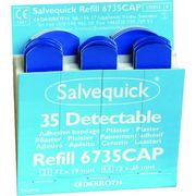Salvequick Blue Detectable Plasters